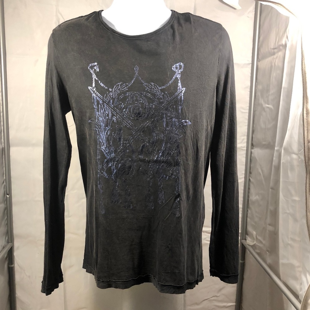 Boss Slim Fit Dark Grey Men's Long Sleeve Shirt